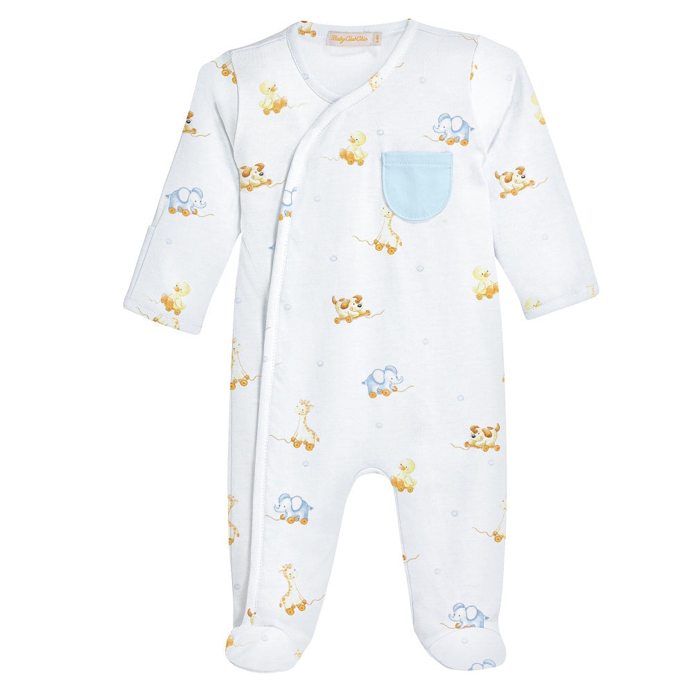 Baby Club Crossed Footie 5102