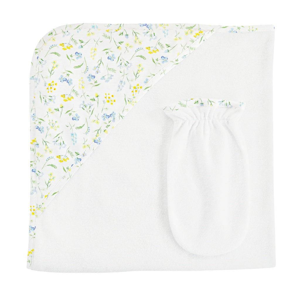 Baby Club Hooded Towel W/Mitt Set 5102