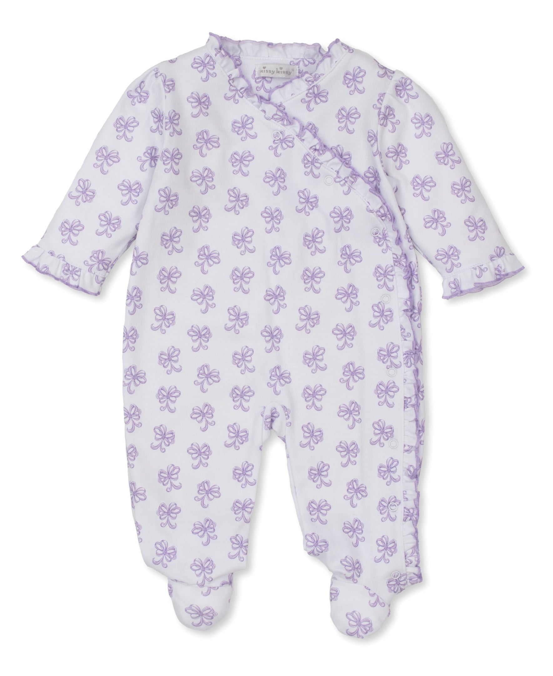 Kissy Kissy Bows All Around Footie PRT 5006