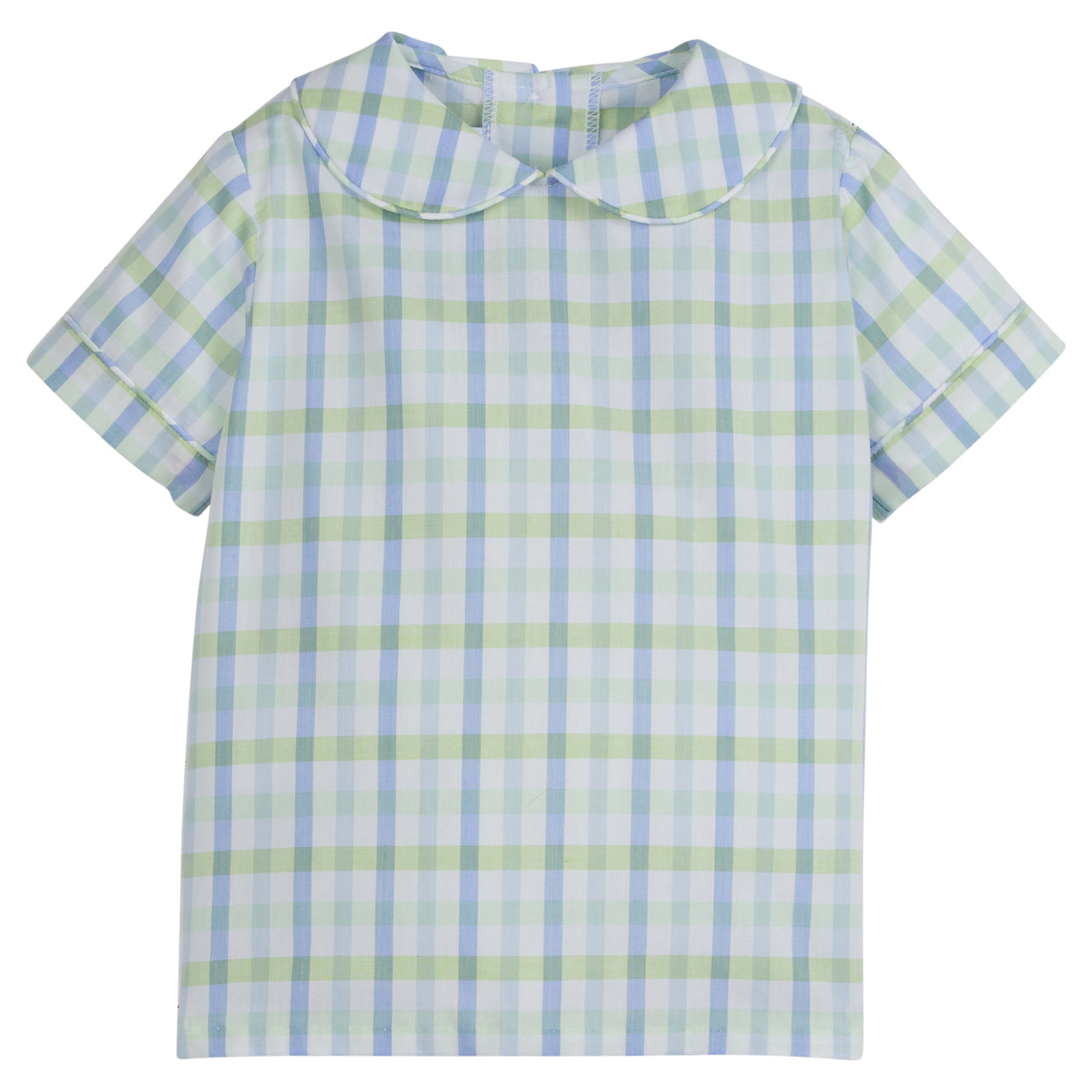 Little English Short sleeve Peter Pan Shirt Wingate Plaid & Basic Short Wingate Plaid 5101