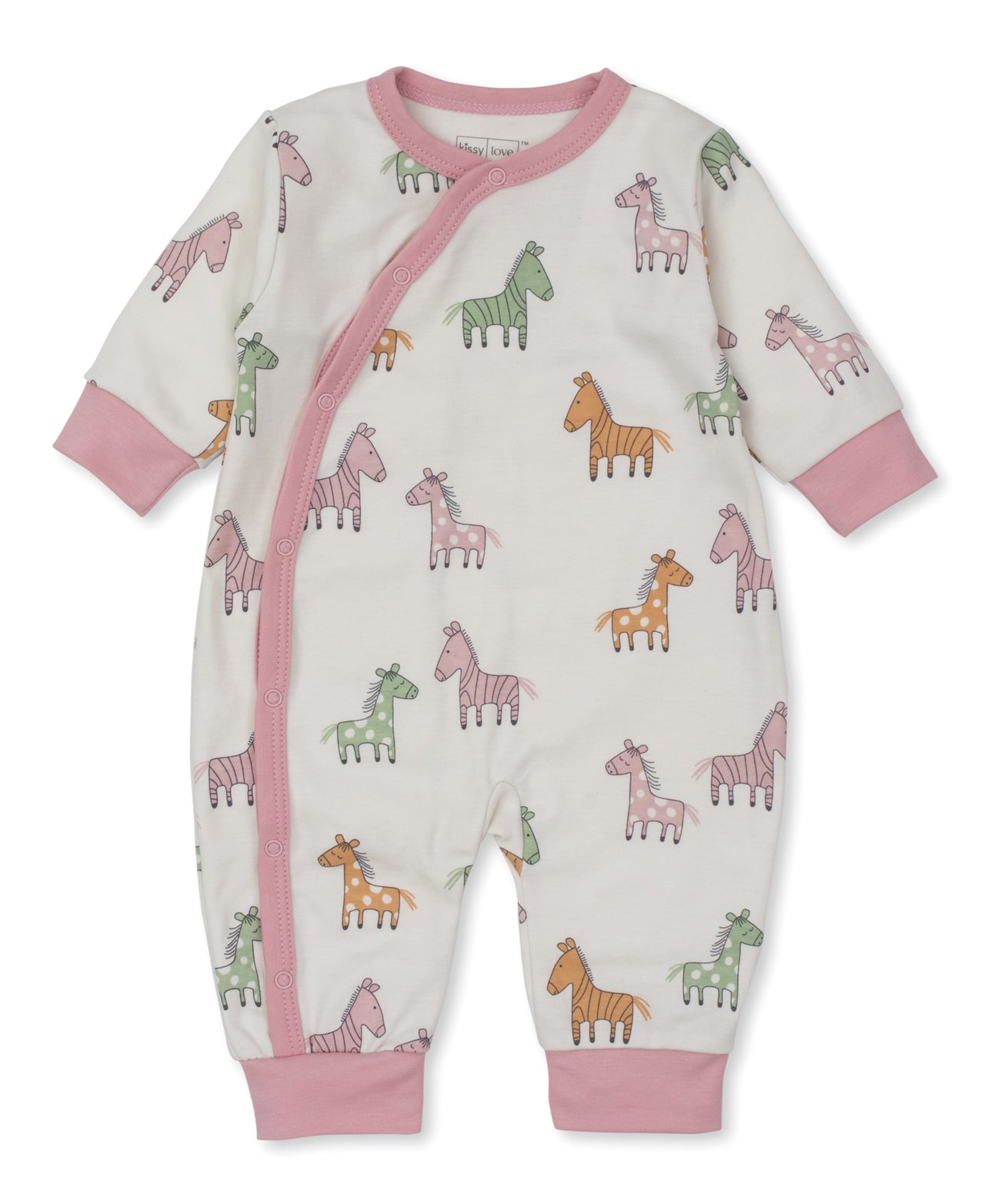 Kissy Kissy Zebra and Friends Playsuit PRT Pink XG800660I-K694 5006