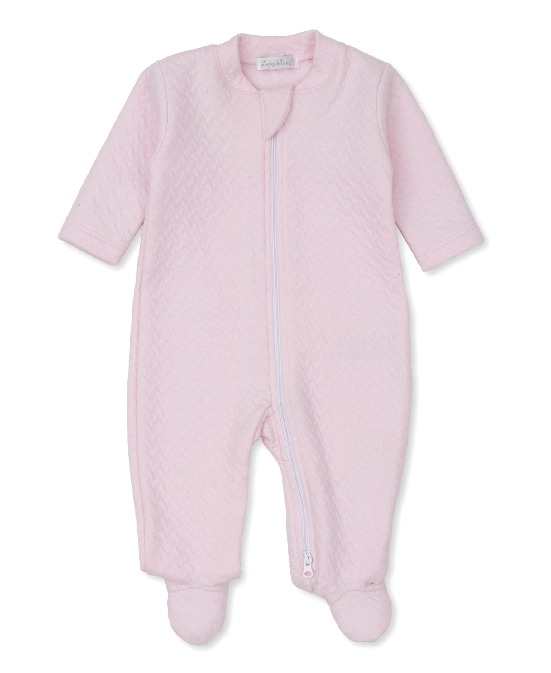 Kissy Kissy Jacquard Footie W/Zip 5007