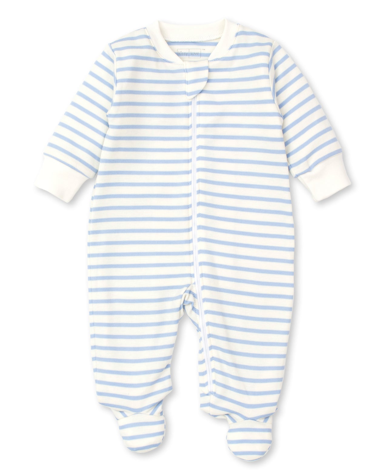 Kissy Kissy Basic Stripes Footie W/Zip