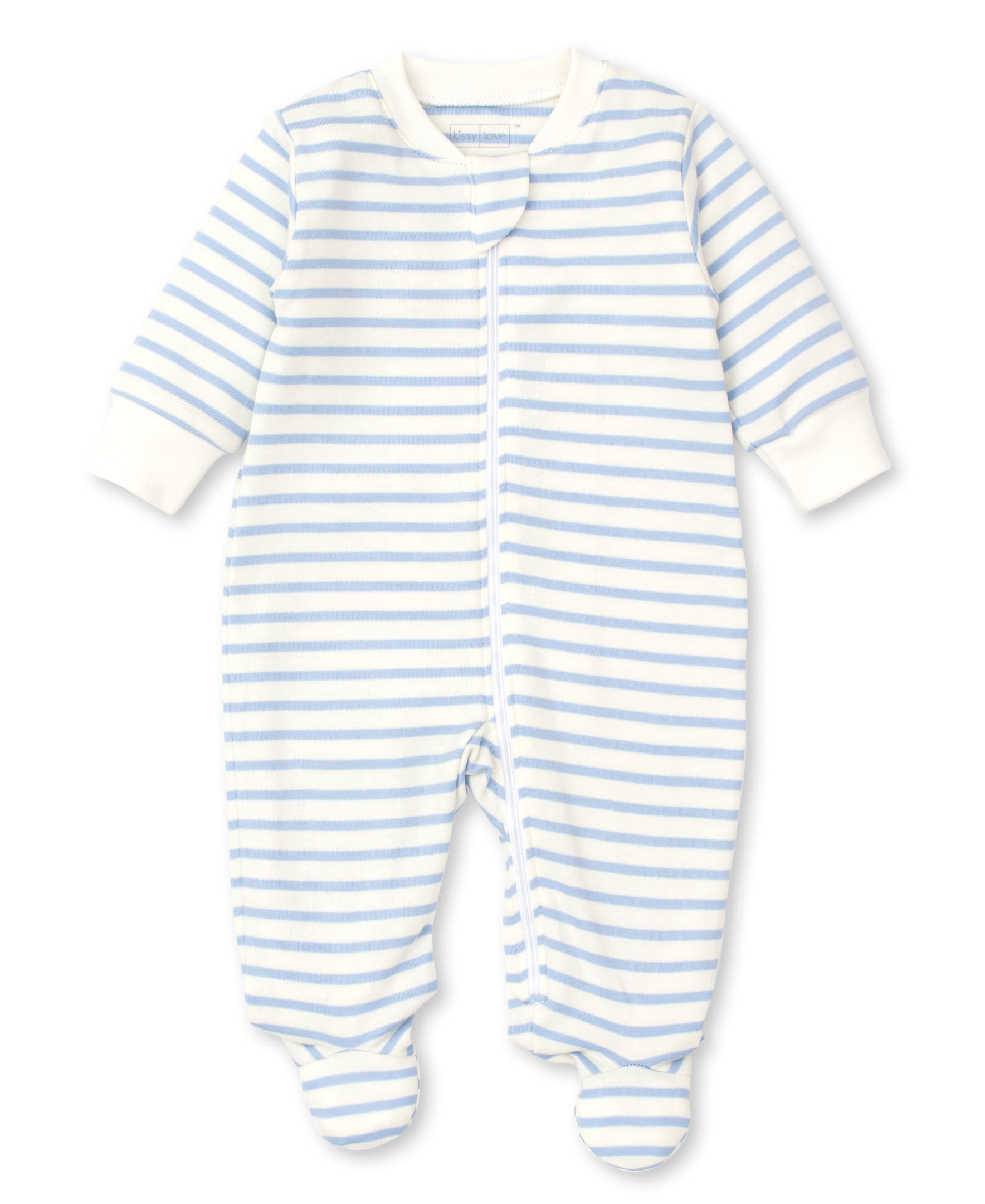 Kissy Kissy Basic Stripes Footie W/Zip
