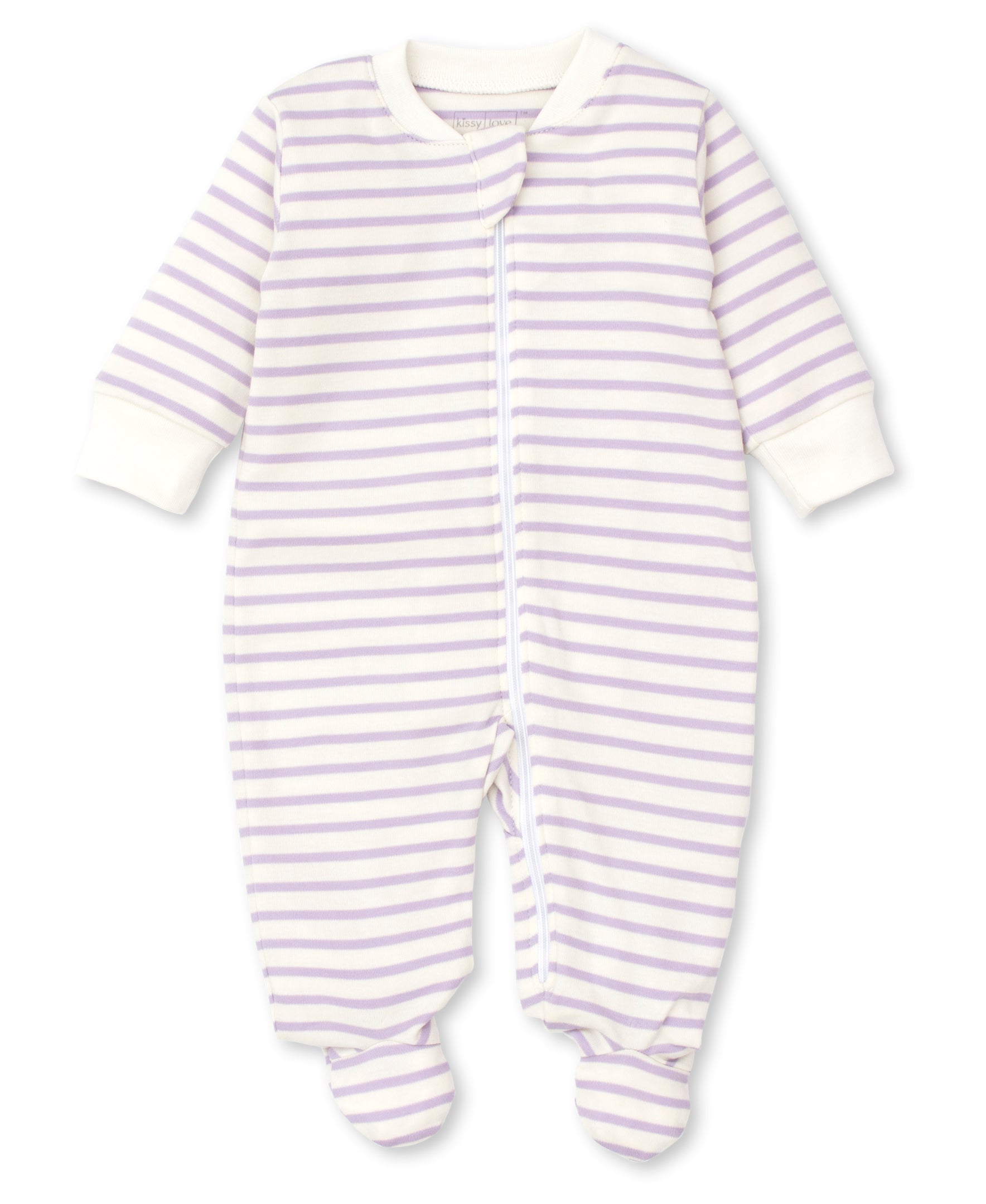 Kissy Kissy Basic Stripes Footie W/Zip